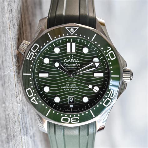 omega seamaster diver green dial|omega seamaster diver 300m green.